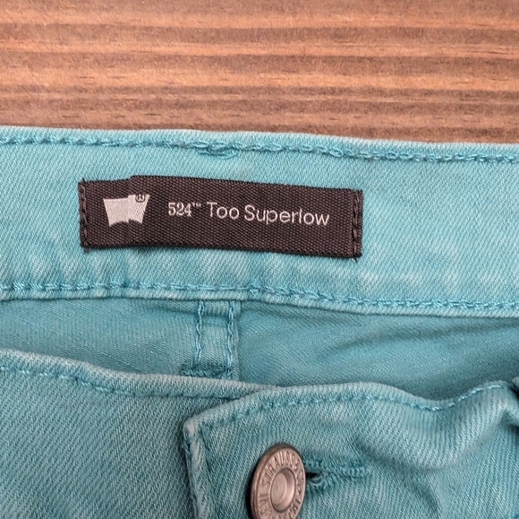 LEVI'S 524 Too Super low Distressed Jeans - Picture 11 of 14